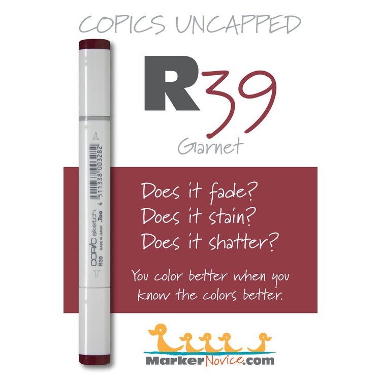 R39 - Copic Sketch Marker Garnet — Violeta Ink